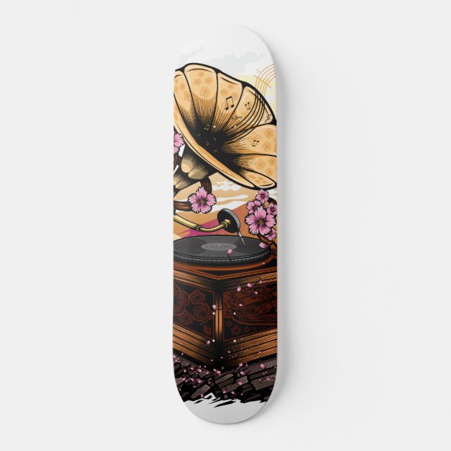 Cherry Blossom Musical Skateboard (Front)