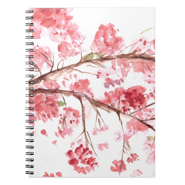 Cherry blossom Nature Sakura Floral Japanese Notebook (Front)