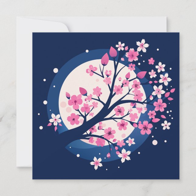 Cherry Blossom Nights Invitation (Front)