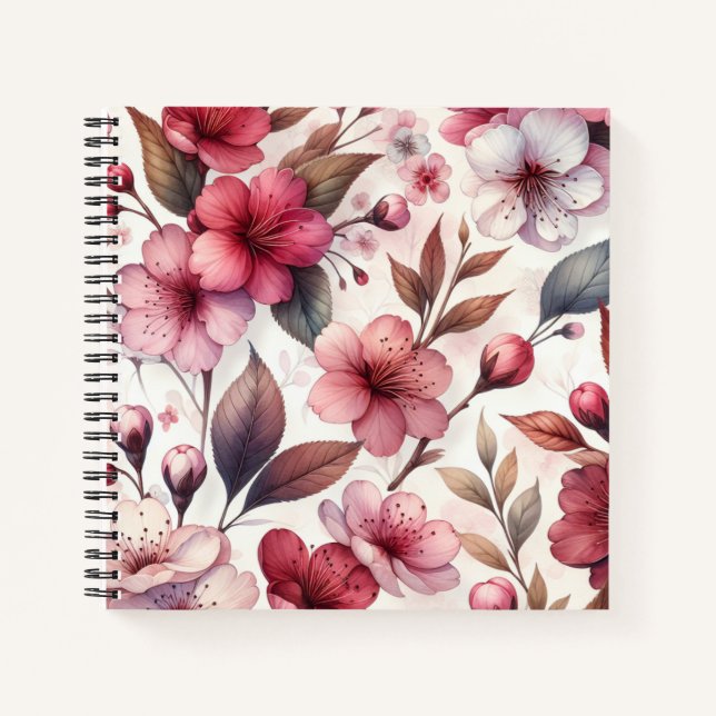 Cherry Blossom Notebook (Front)