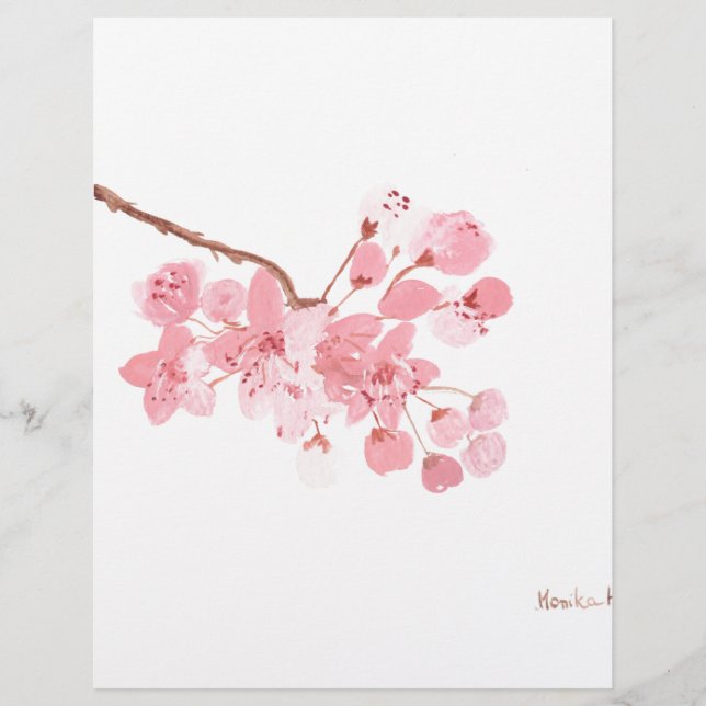 Cherry blossom original watercolour (Front)