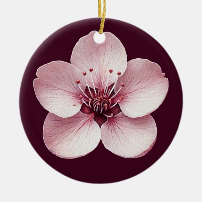 Cherry Blossom Ornament (Front)