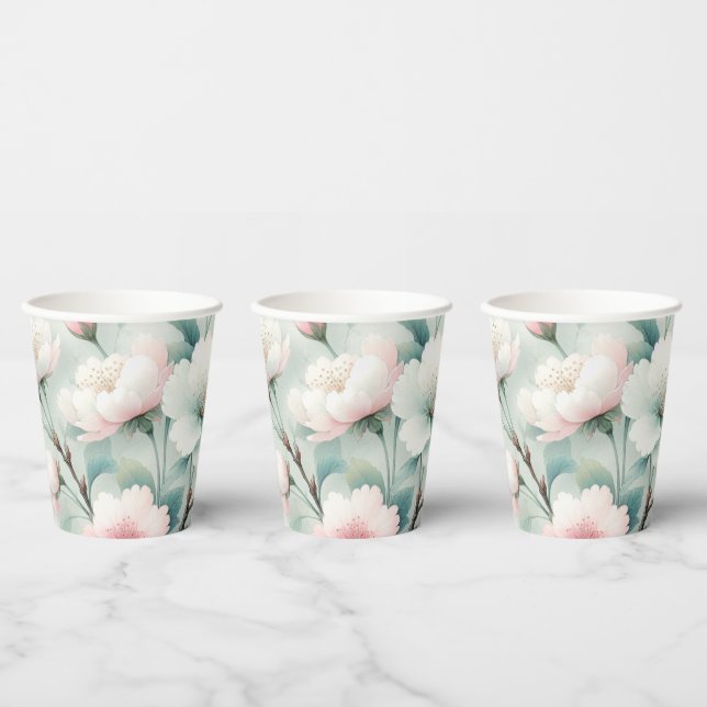 Cherry Blossom Paper Cups (Multi)