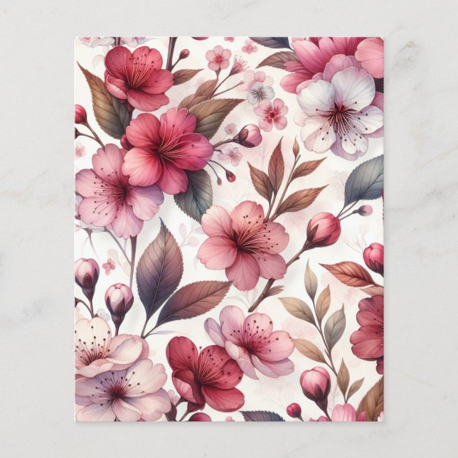 Cherry Blossom Paper Sheet (Front)