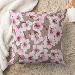 Cherry blossom pattern cushion