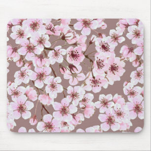 Cherry blossom pattern mouse mat