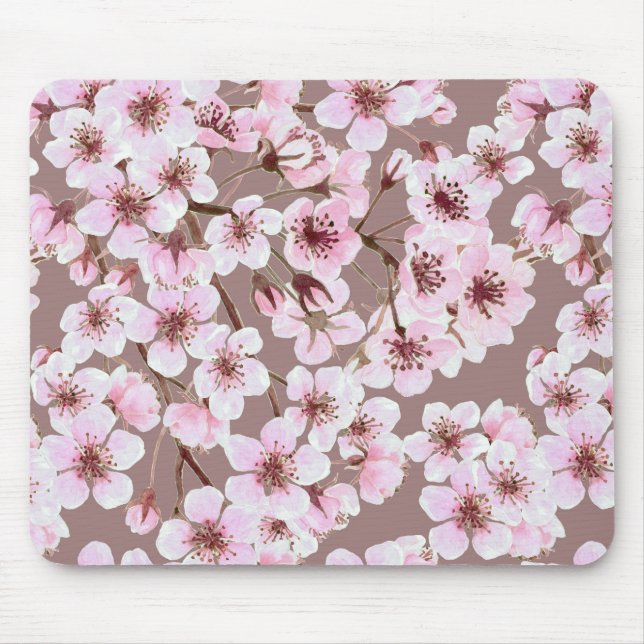 Cherry blossom pattern mouse mat (Front)