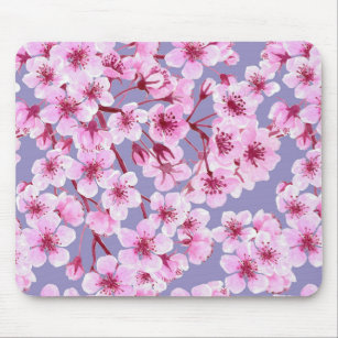 Cherry blossom pattern mouse mat
