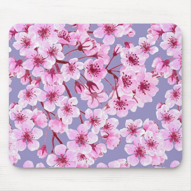 Cherry blossom pattern mouse mat (Front)