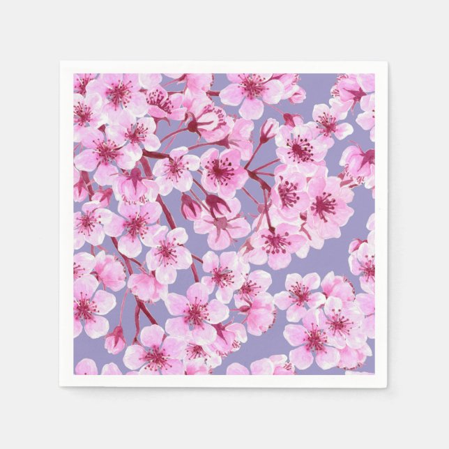 Cherry blossom pattern napkin (Front)