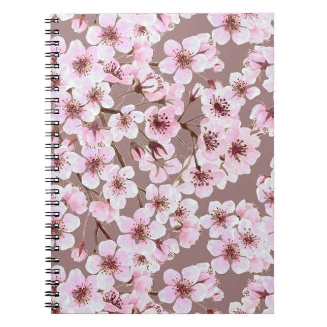 Cherry blossom pattern notebook (Front)