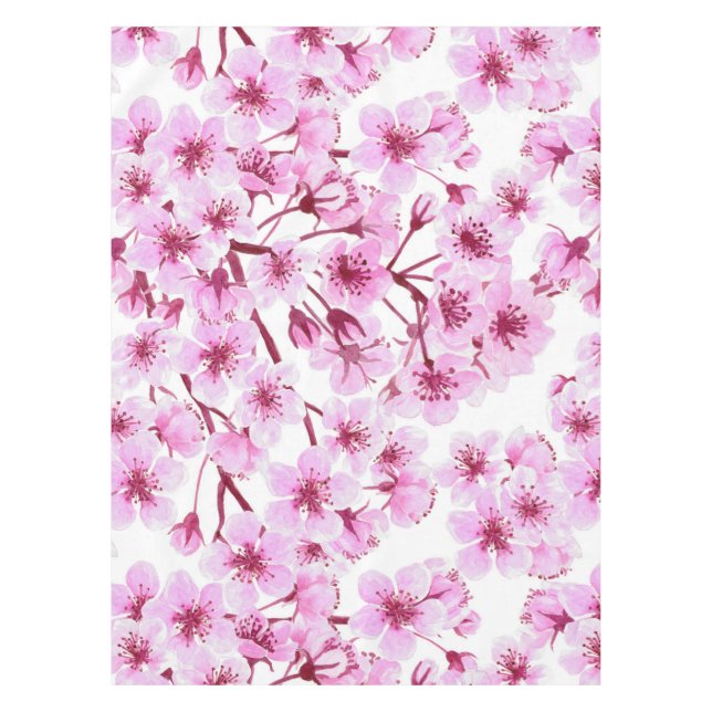 Cherry blossom pattern tablecloth (Front)