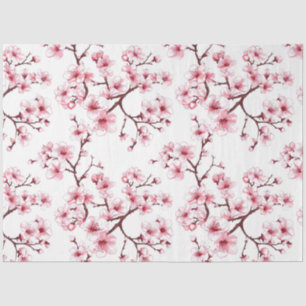 Cherry Blossom Patterned Decoupage Tissue Paper