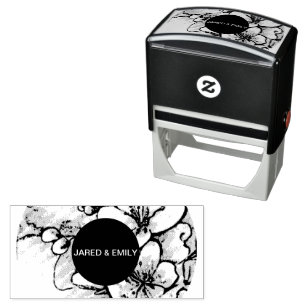 Cherry Blossom Personalised Self-Inking Stamp