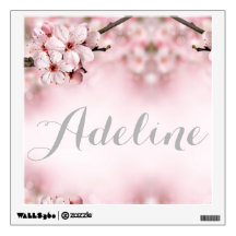 Cherry blossom personalised wall decal