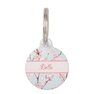 Cherry Blossom Pet Tag