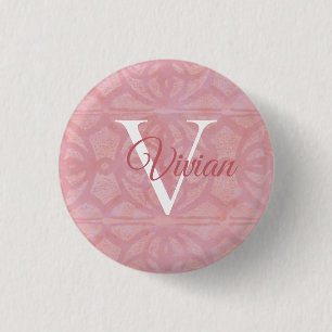 Cherry Blossom Pink 3 Cm Round Badge