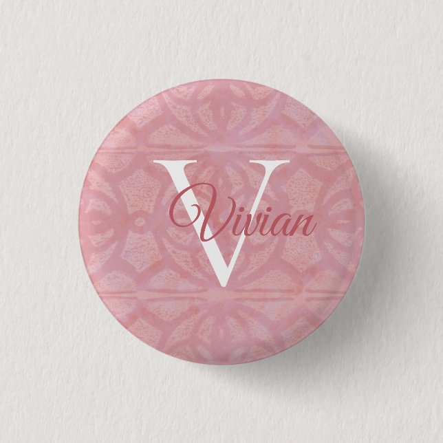 Cherry Blossom Pink 3 Cm Round Badge (Front)