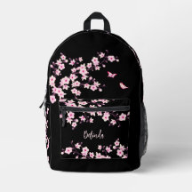 Cherry Blossom Pink Black Monogram