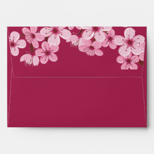 Cherry Blossom Pink floral envelop Envelope