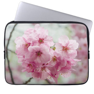 Cherry Blossom, Pink Flower Photography Laptop Sleeve
