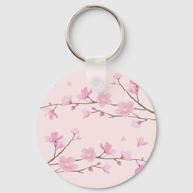 Cherry Blossom - Pink Key Ring (Front)