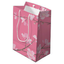 Cherry Blossom - Pink Medium Gift Bag