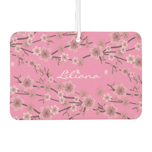 Cherry Blossom Pink Name Car Car Air Freshener