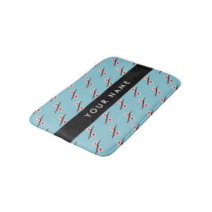 Cherry Blossom, Pink Sakura, Your Name Bath Mat