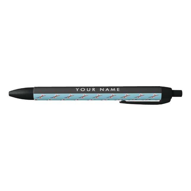 Cherry Blossom, Pink Sakura, Your Name Black Ink Pen (Bottom)