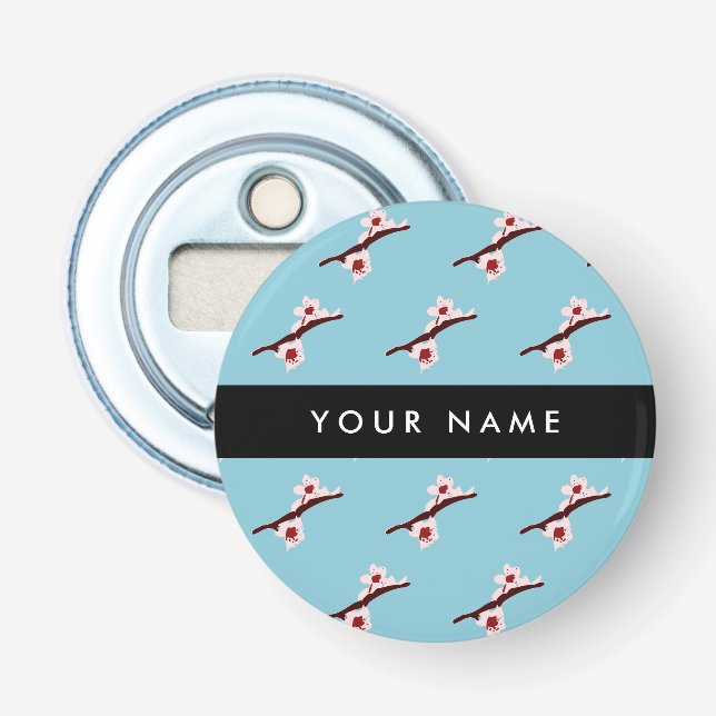 Cherry Blossom, Pink Sakura, Your Name Bottle Opener (Front)