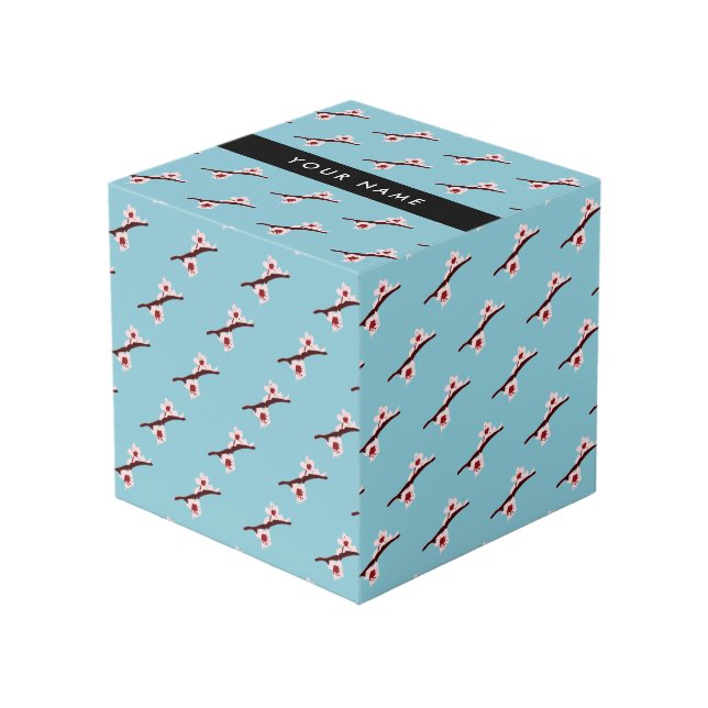 Cherry Blossom, Pink Sakura, Your Name Cube (Front Angled)