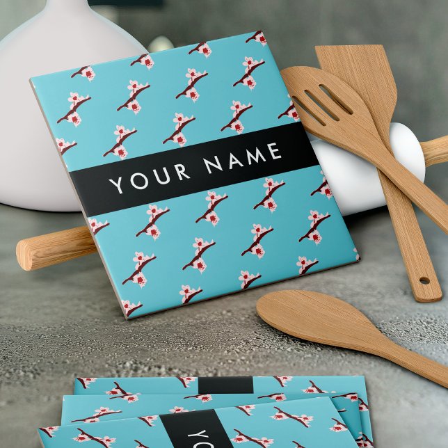 Cherry Blossom, Pink Sakura, Your Name Tile (Creator Uploaded)