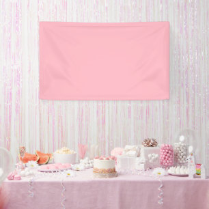 Cherry Blossom Pink Solid Colour Banner