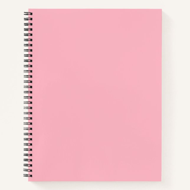 Cherry Blossom Pink Solid Colour Notebook (Front)