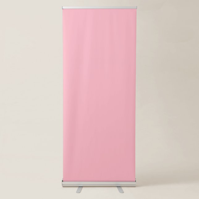 Cherry Blossom Pink Solid Colour Retractable Banner (Front)