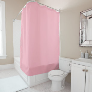 Cherry Blossom Pink Solid Colour Shower Curtain