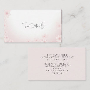 Cherry Blossom Pink The Details Enclosure Card