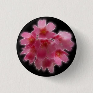 Cherry Blossom Pink Tree Flower 3 Cm Round Badge
