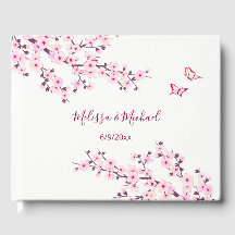 Cherry Blossom Pink White Wedding