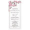 Cherry Blossom Pink White Wedding Programs