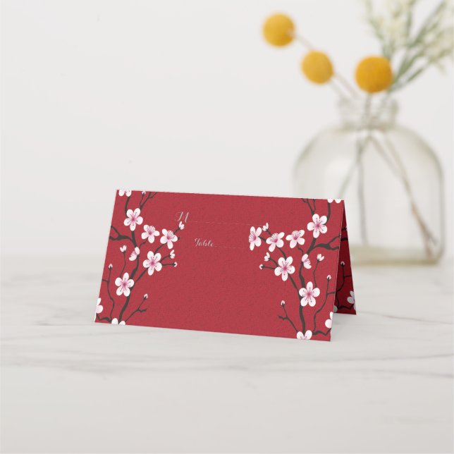 Cherry Blossom   Place Card (Front)