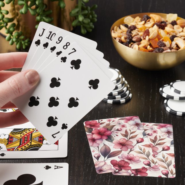 Cherry Blossom Playing Cards (In Situ)