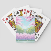 Cherry Blossom Playing Cards