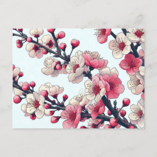 Cherry blossom postcard