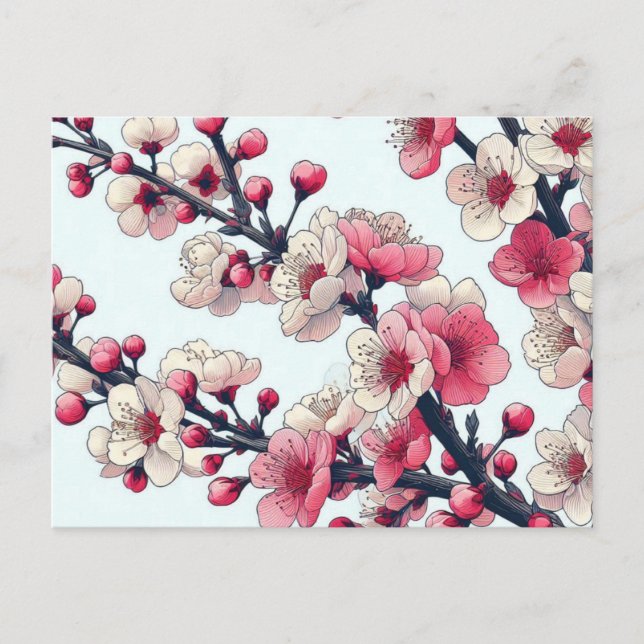 Cherry blossom postcard (Front)