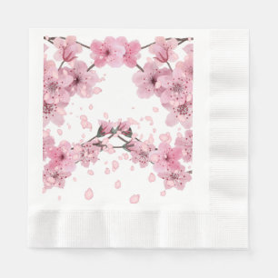 Cherry Blossom Print Napkin