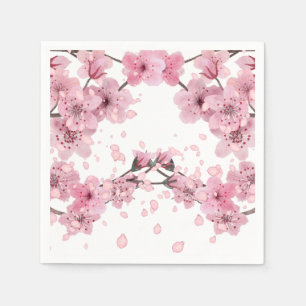 Cherry Blossom Print  Napkin