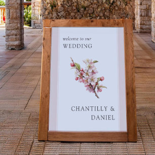 Cherry Blossom Printable Wedding Welcome Poster