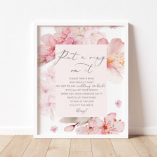 Cherry blossom put a ring on it game poster